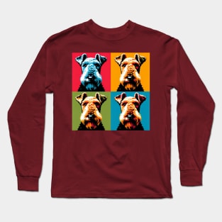 Airedale Terrier Pop Art - Dog Lovers Long Sleeve T-Shirt